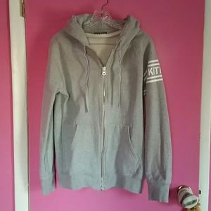 🎉HP🎉 Kith 100%cotton men's gray zip up hoodie
